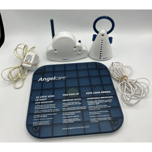 Angelcare Movement and Sound Monitor w/  Parent Unit & Adapters Tested Works Set - Picture 1 of 16